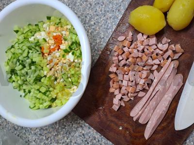 Salotas „Vasaros aromatai“ Žingsnis 1