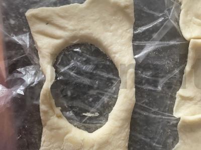 Voliukai su varškės sūriu ir ikrais Žingsnis 4