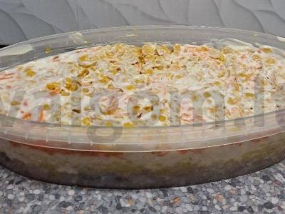 Silkė po šubą su kukurūzais Žingsnis 14