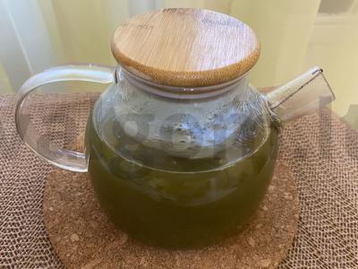 Tonizuojantis matcha arbata su grietinėle Žingsnis 2