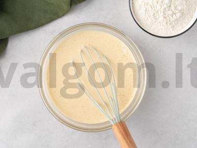 Nesaldžios blynai su majonezu Žingsnis 4