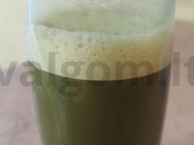 Žalioji matcha su medumi pagrindine nuotrauka