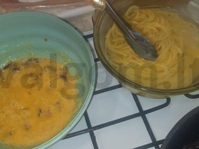 Pasta „Karbonaara pagal itališkai“ Žingsnis 13