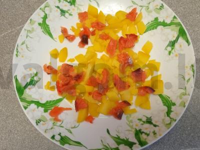 Salotos su rūkytomis lašišomis ir bulvėmis Žingsnis 2