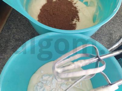 Zebro pyragas su grietine Žingsnis 6