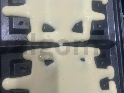 Bananų vafliai su braškių džemu Žingsnis 3