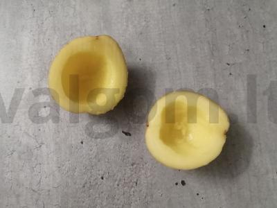 Bulvės, keptos su šonine Žingsnis 2