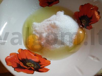 Kepiniai su uogiene „Vakarienės saldumas“ Žingsnis 1