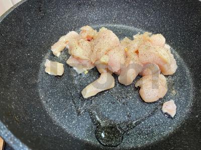 PP šašlykas su vištiena, sūriu ir daržovėmis Žingsnis 1