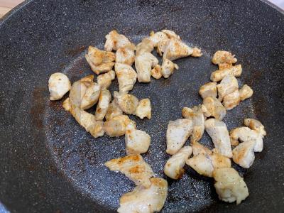 PP šašlykas su vištiena, sūriu ir daržovėmis Žingsnis 3