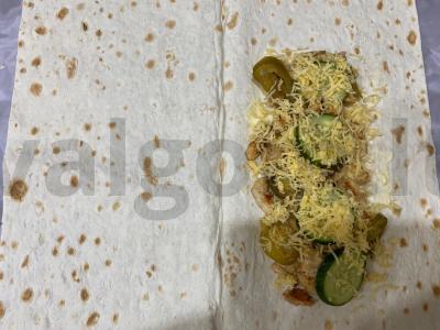 PP šašlykas su vištiena, sūriu ir daržovėmis Žingsnis 5