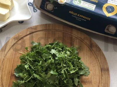 Sultingas omletas su kalendra Žingsnis 1