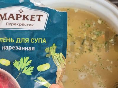 Lengvas vištienos krūtinėlės ir makaronų sriuba Žingsnis 5