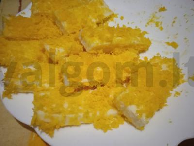 Keptas haloumi sūris su spanguolių padažu Žingsnis 3