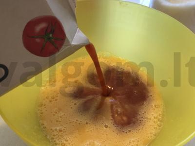 Pomidorų blynai Žingsnis 2