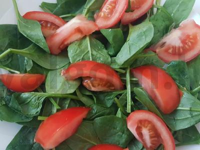 Dieviškas salotas su špinatais, midijomis ir alyvuogėmis Žingsnis 2