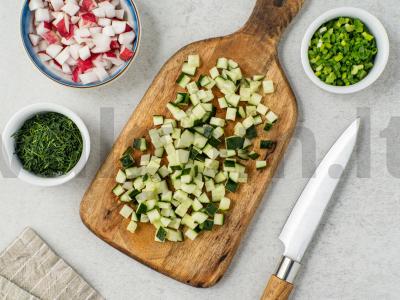 Šaltibarščiai su marinuotomis burokėliais Žingsnis 7