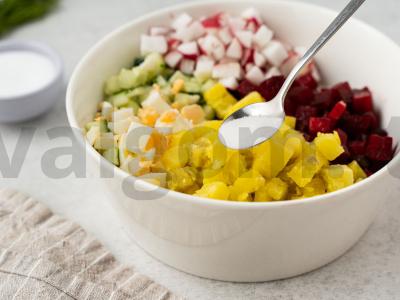 Šaltibarščiai su marinuotomis burokėliais Žingsnis 8