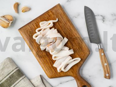 Kalmarai terijaki padaže Žingsnis 1