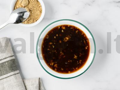 Kalmarai terijaki padaže Žingsnis 2