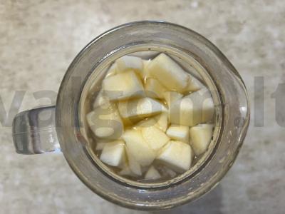 Obuolių užpiltinė iš obuolių „Royal Gala“ Žingsnis 4