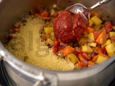 Daržovės su kuskusu Žingsnis 8