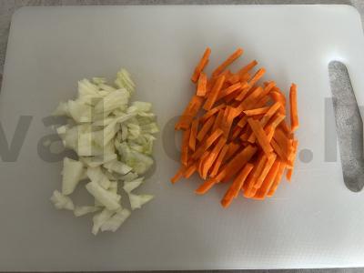 Ryžiai su bulvėmis ir mėsa keptuvėje Žingsnis 2