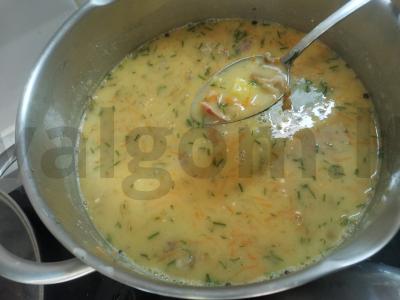 Žirnių sriuba su rūkyta mėsa Žingsnis 9