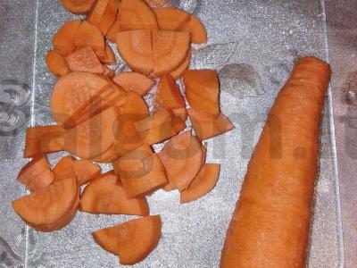 Daržovių tyrė grietinės ir garstyčių padaže Žingsnis 1