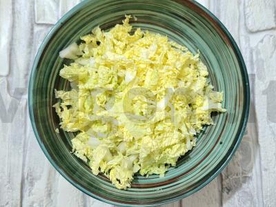 Sotūs salotas „Skandinavijos“ Žingsnis 1