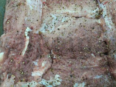 Kiauliena kapitoniškai su bulvėmis ir sūriu Žingsnis 3