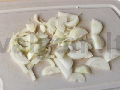 Kiauliena su daržovėmis po sūrio pluta Žingsnis 4