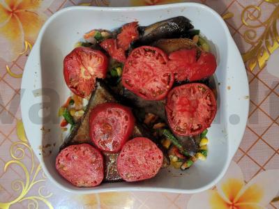 Žuvinė ant daržovių pagalvėlės orkaitėje Žingsnis 4