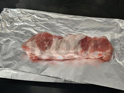 Kiaulienos šonkauliai su garstyčiomis ir grybais Žingsnis 1