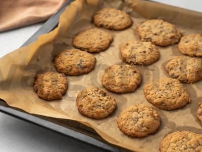 Avižiniai sausainiai su riešutais ir šokoladu Žingsnis 6