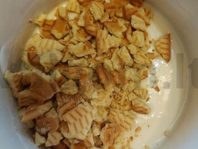 Tortas „Amebas“ be kepimo Žingsnis 4