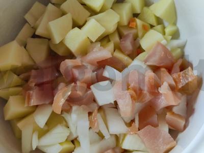 Žirnių ir vištienos sriuba Žingsnis 4