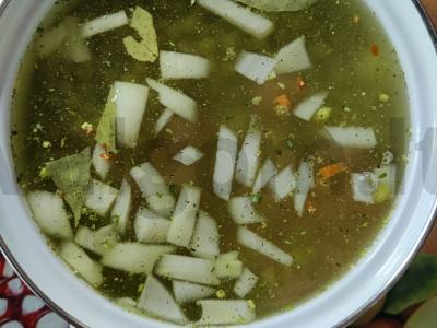 Žirnių ir vištienos sriuba Žingsnis 7