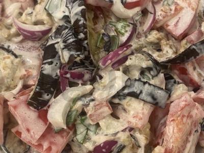 Namų daržovių salotas su baziliku Žingsnis 6