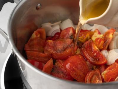 Karštas pomidorų sriuba Žingsnis 4