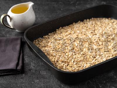 Namų granola su riešutais ir džiovintais vaisiais Žingsnis 1