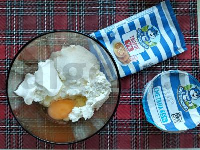 Varškės apkepas su sūdyta karamele Žingsnis 1