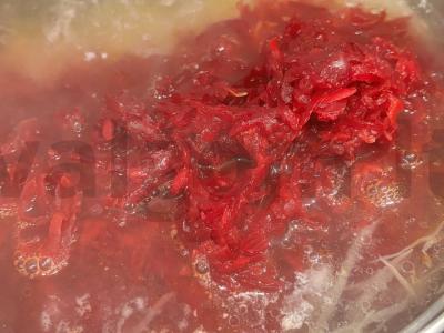 Borsčas „Namų“ su kiauliena Žingsnis 14