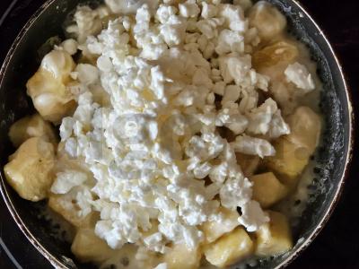 Keptas varškės sūris su karamelizuotais bananais Žingsnis 3