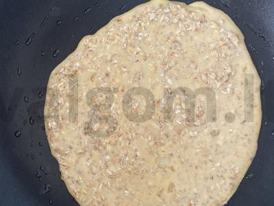 Avižų blynas tinkamam pusryčiui Žingsnis 5