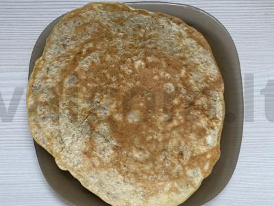 Avižų blynas tinkamam pusryčiui Žingsnis 7