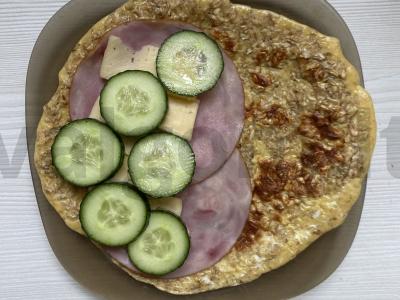 Avižų blynas tinkamam pusryčiui Žingsnis 12