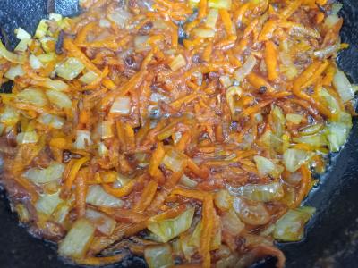 Lašiša, kepta su daržovėmis po sūriu Žingsnis 4