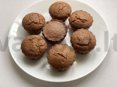 Kukurūzų miltų varškės keksiukai Žingsnis 6