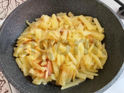 Keptas bulves su švelniu aštriu padažu Žingsnis 3